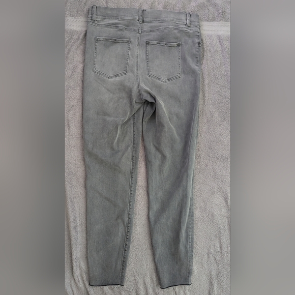 Spanx Jeggings Womens Gray Stretch Denim Skinny Leg Distressed XL - Picture 5 of 6
